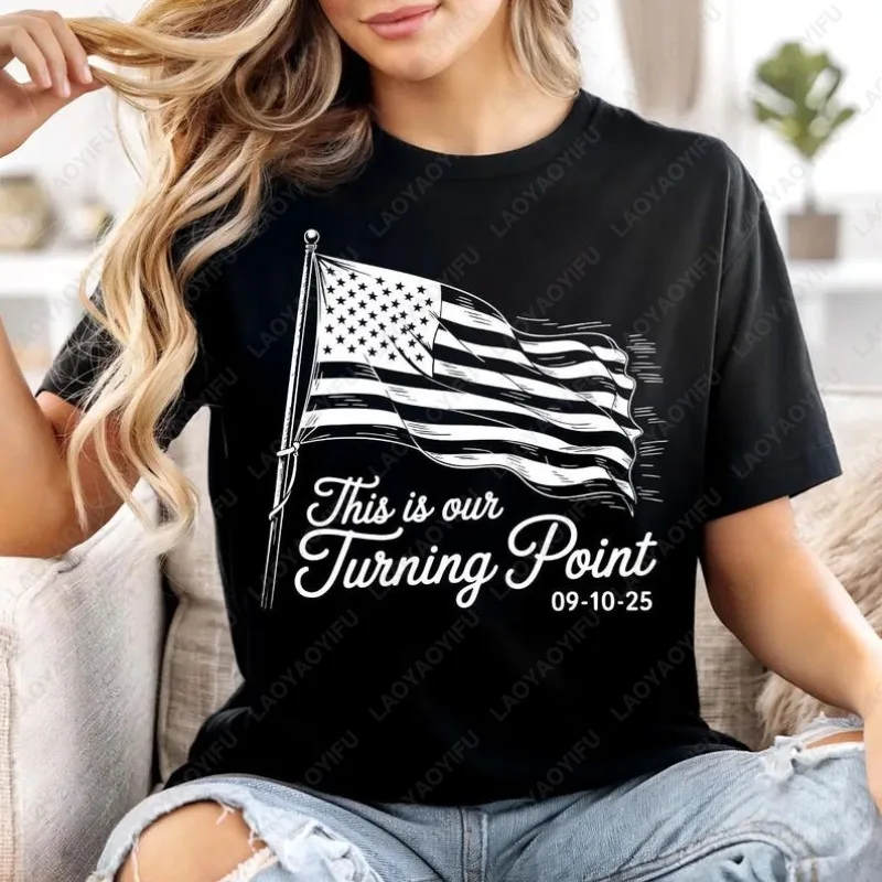This Is The Turning Point Motivational Life Tees Patriotic Conservative Positive Mindset Tops Men Women Cotton Vintage Tshirt