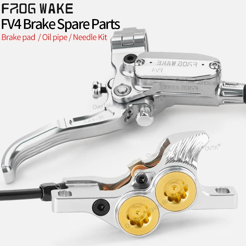 FROG WAKE FV4 Brake Kit Spare Parts-All-metal Brake pad Oil Needle Olive Head oil pipe for FROG WAKE FV4 HOPE V4 BIKE PARTS