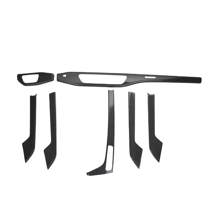 

Carbon Fiber Interior Trim For AUDI A4 S4 Dashboard Kit Door Handle Trim Center Console Cover 2016-2019