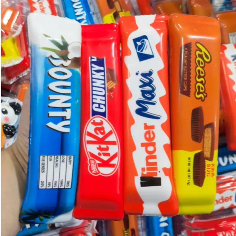1/5PCS Chocolate Butter Squishies Fidget Toys Bulk Sticky Butter Stick Slow Rebound Stress Ball Squeeze Toys Party Favors