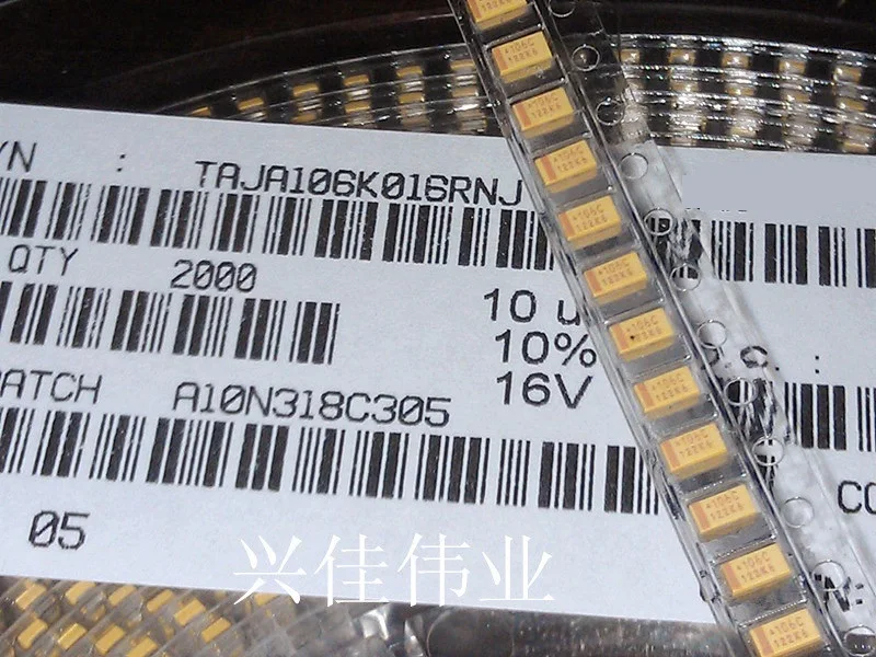 10PCS B Type 227 476 107 475 106 105 4V 6.3V 16V 25V 35V 1UF 50V 220UF 4.7UF 10UF 47UF 100UF 3528 1210 Tantalum Capacitor Size B