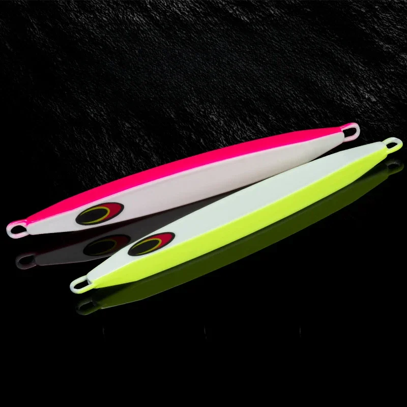 

1pcs Japanese New Quick Draw Iron Plate Bait 150g200g Luminous Lead Fish Bait Deep Sea Ship Fishing Iron Plate Fake Bait