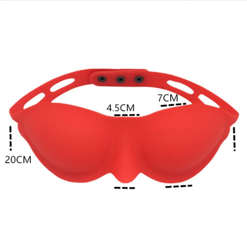 BDSM Bondage Silicone Press Molding Eyepatch Slave Blindfold Fetish Sex Toys Role Play Restraints Adult Games