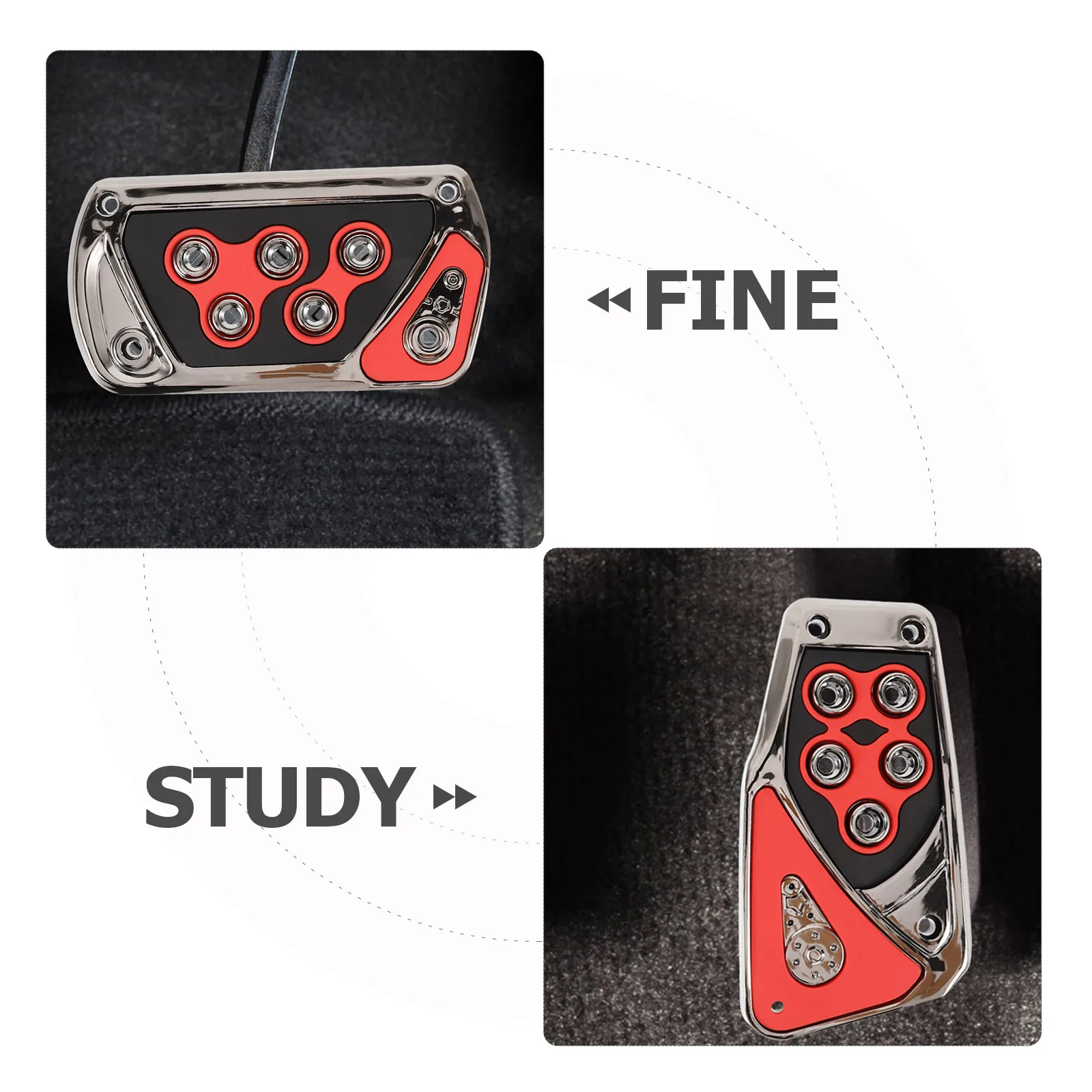 

1 Pair Car Clutch Brake Pad Accelerator Foot Replacement For Electric Vehicles Suvs Auto Manual Transmission Compatible Car