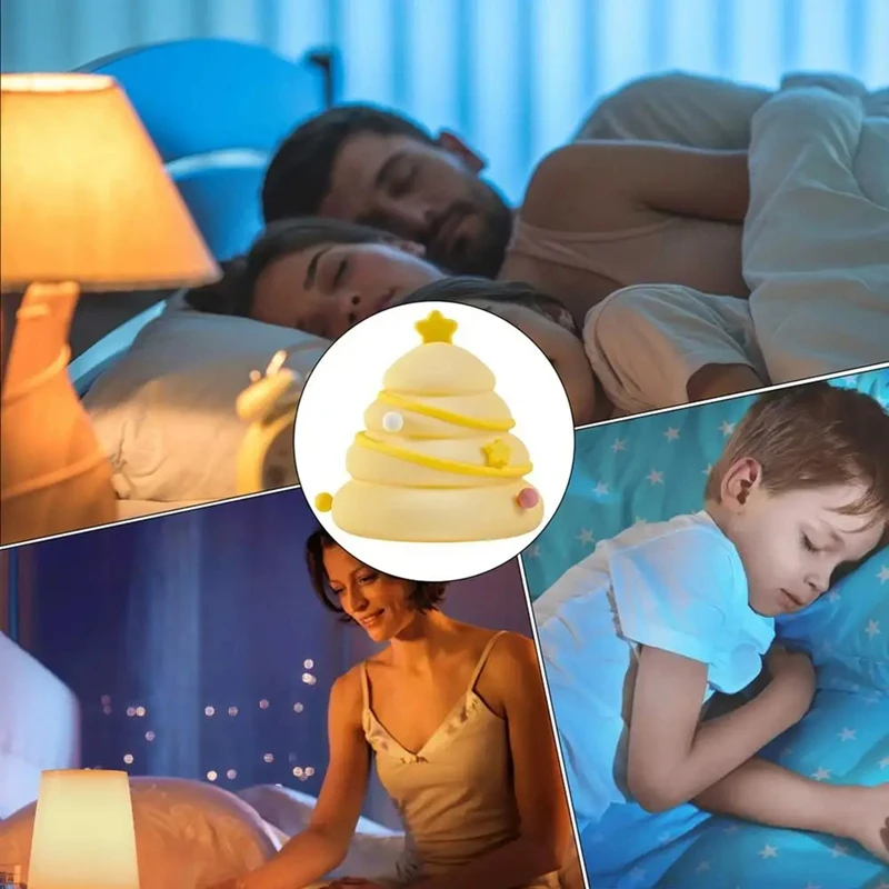 Lampada in silicone per bambini Lampada in silicone per bambini che dorme Lampada da comodino per bambini a batteria per sala studio Camera per bambini Camera da letto