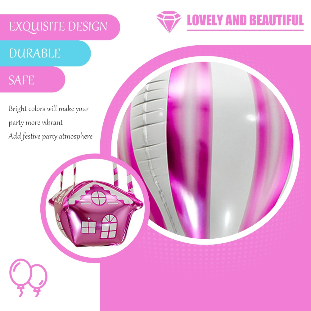 

10 Pcs Aluminum Film Balloon Hot Air Foil Shape Inflatable Decorative Party Wedding Kids Balloons Stylish Festive Atmosphere