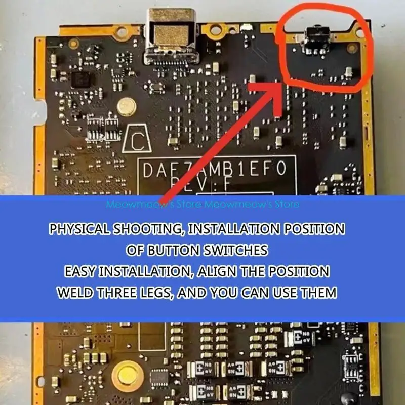 W91A Gaming Akcesoria zamienne przycisk Wysoka wrażliwość części naprawy