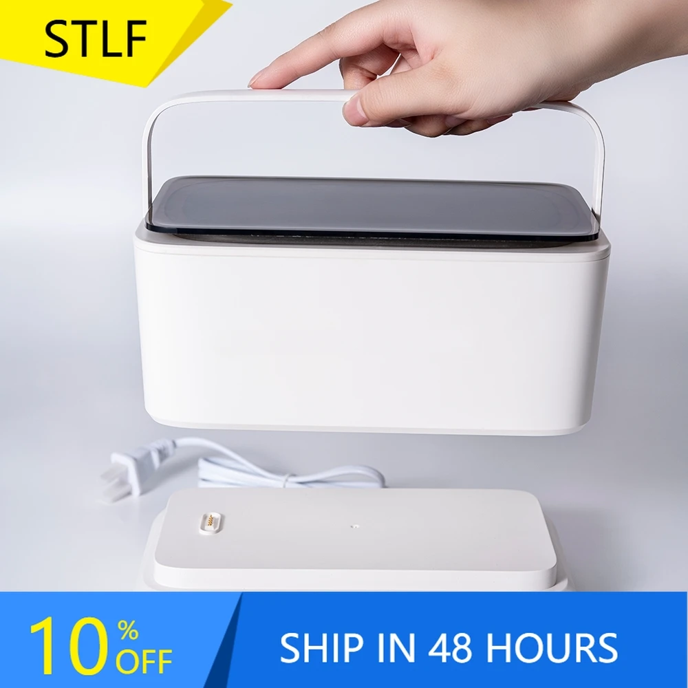 

STLF new Portable Rechargeable Ultrasonic Cleaning Machine for Dentures jewelry glasses retainer cleaner