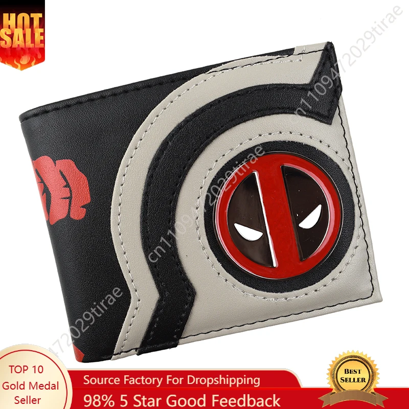 Metal Design Comics Venom Wallets High Quality Men Wallet with Coin Pocket Cosplay Accessories