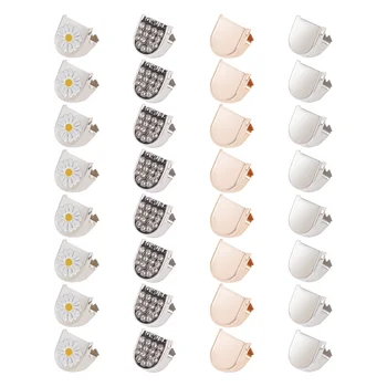 靴ひもロック,多目的装飾靴レースロッククリップ,32個