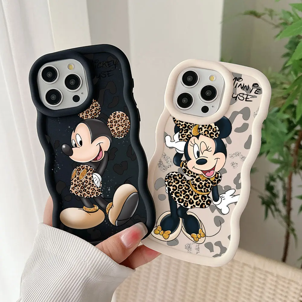 Cute Original Minnie Mouse Phone Case For OPPO Reno 2 4 5 6 7 7Z 8 8T 10 11 Z Pro 4G 5G Candy Color Soft TPU Back Cover