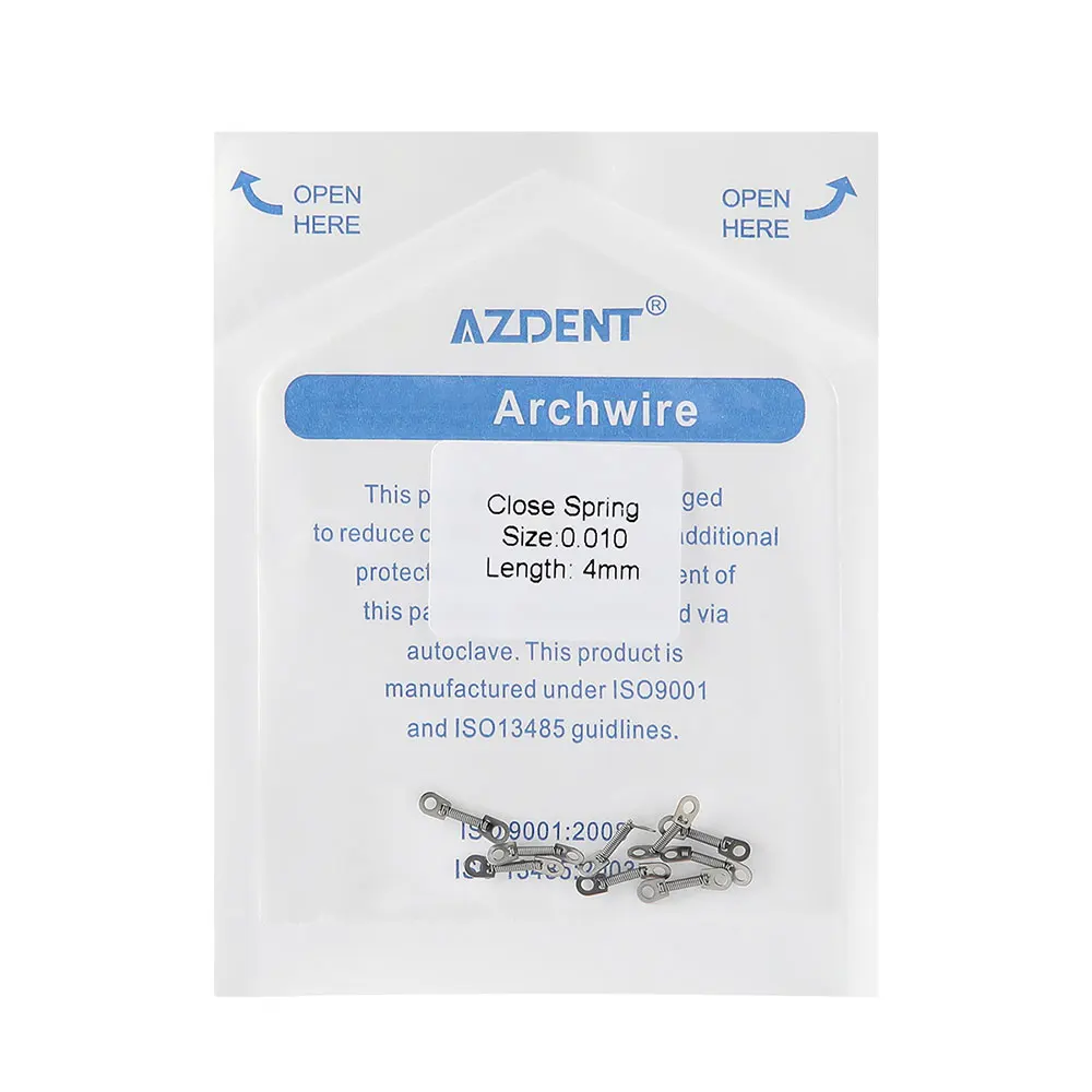 10 teile/paket AZDENT Dental Kieferorthopädische Niti Schließen Frühling mit Großen Pull Ring Für Dental Kieferorthopädische Behandlung Werkzeuge – Detail 2