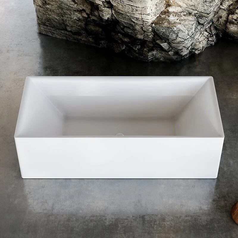 Factory Direct 2026 Acrylic bathtub home freestanding homestay hotel engineering bathtub export OEM wholesale