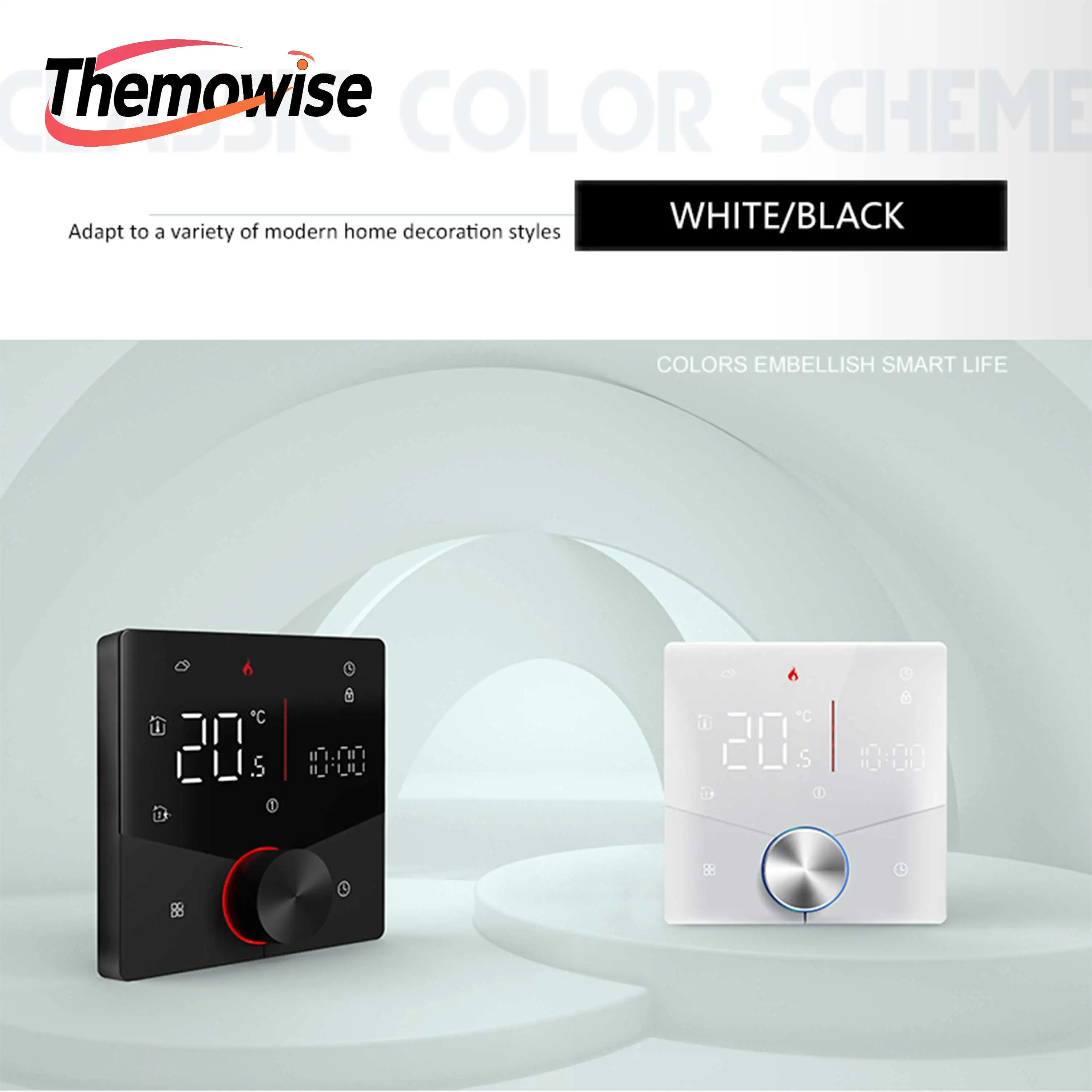 Matter 16A Heat Themostat For Dual Sensor WIFI ZIGBEE RS485 Optional Smart Temperature Adjustment Electric Heating Accessories