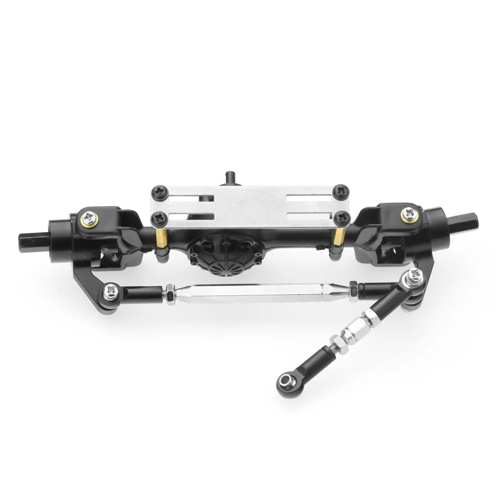 ABLJMetal Kit staffa di montaggio fissa servo per WPL B14 B16 B36 C24 C34 1/16 RC Truck Car Parti di aggiornamento Accessori, Nero