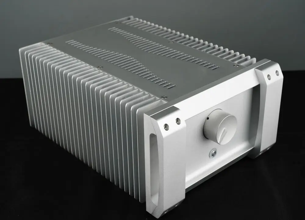 Aluminum Chassis DIY Mono Amplifier Audio Shell Class A Case Size 242*150 *350mm