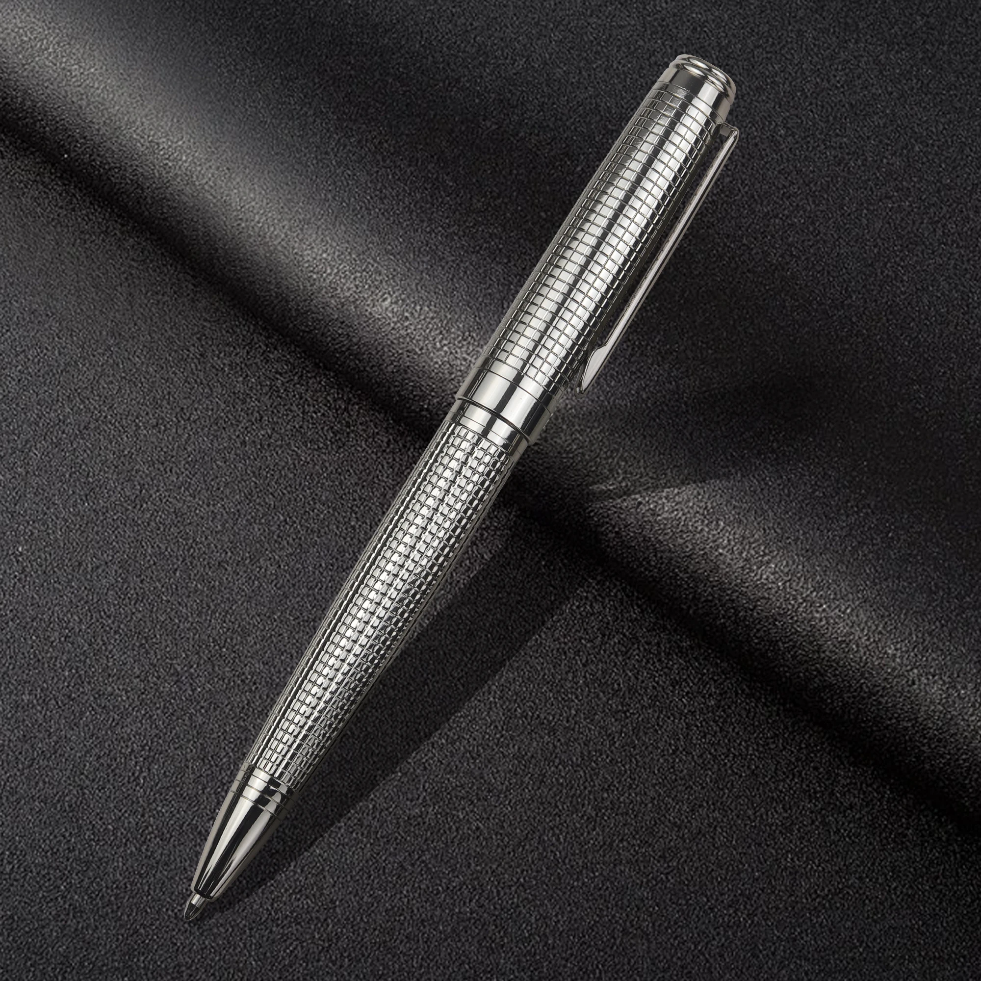 1Set Luxury Ballpoint Pen Set 701 Series - Elegant Choice for Business and Gifting-Free Pen Case-Black Ink