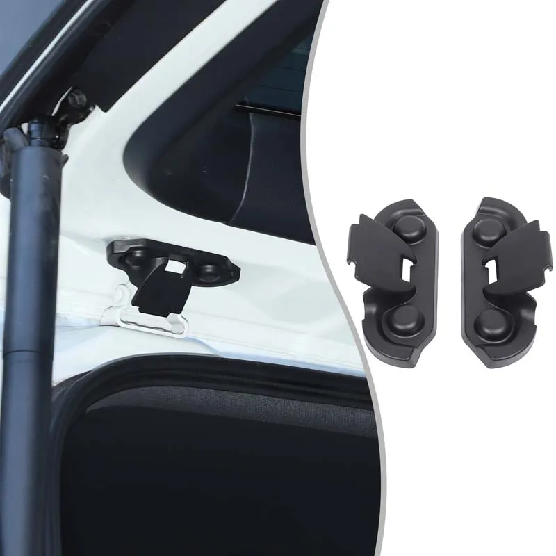 2piece set ABS Black For Toyota Land Cruiser Prado 250 LC250 2024+ Car Tailgate Screw Protective Cover Decorative Accessories