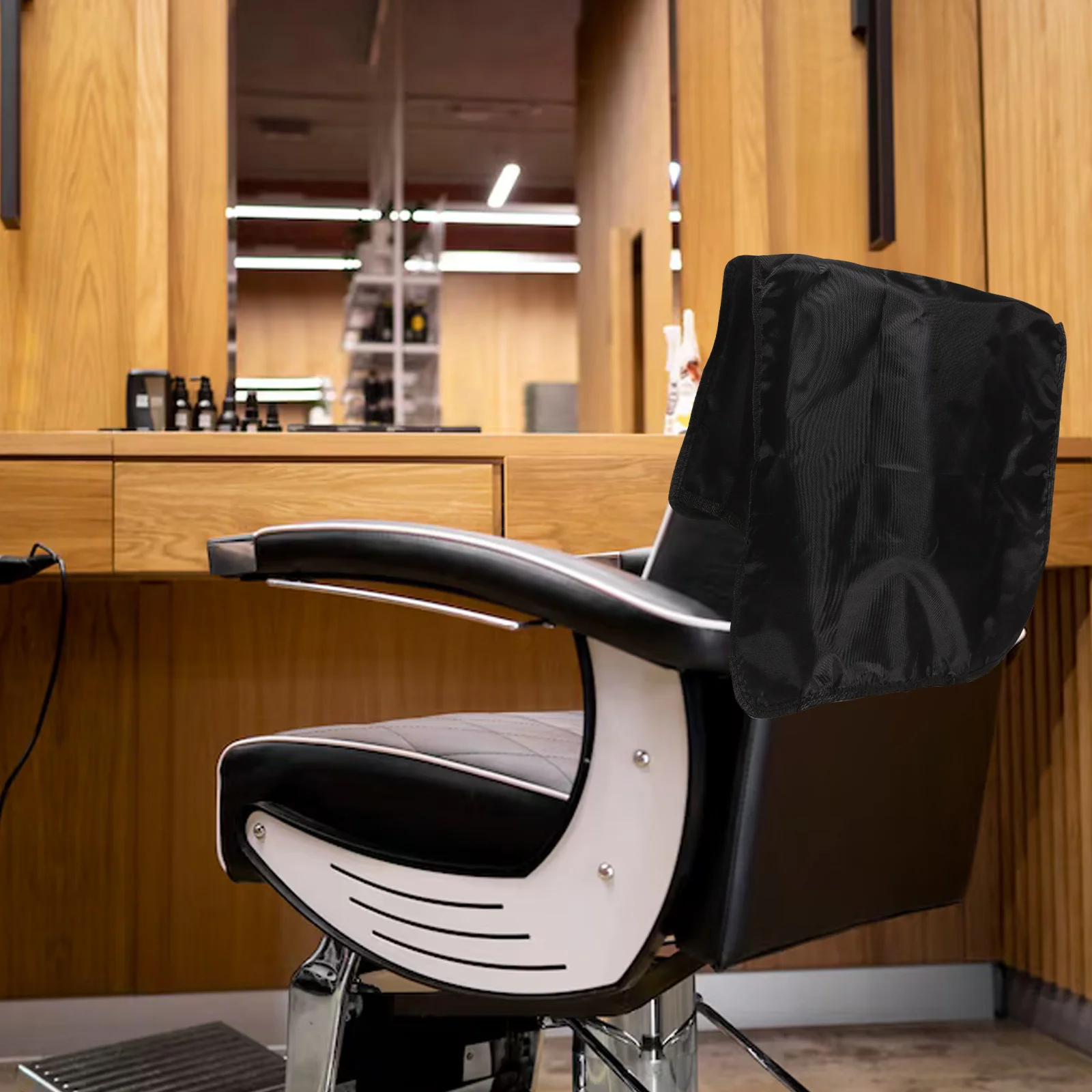 

Black Back Protector Hairdressing Backrest For Barber Shops Spas 60X40Cm Salon Chair Cover Chair Back Cover Beauty Salon