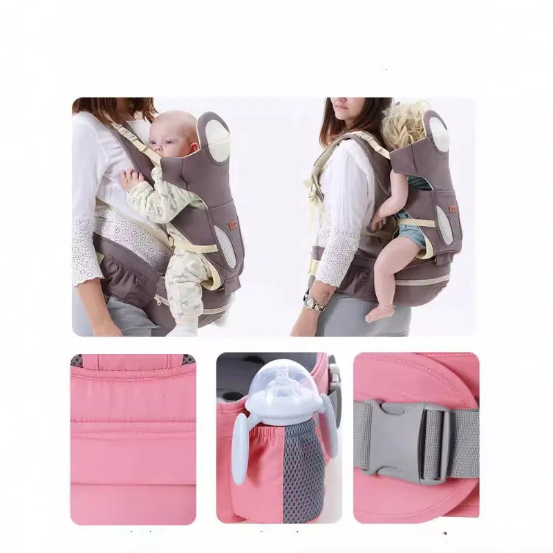 Infant Kid Wrap Ergonomic Backpack Hipseat Baby Carrier Waist Stool With Storage Bag Kangaroo Shoulder Swaddle Sling