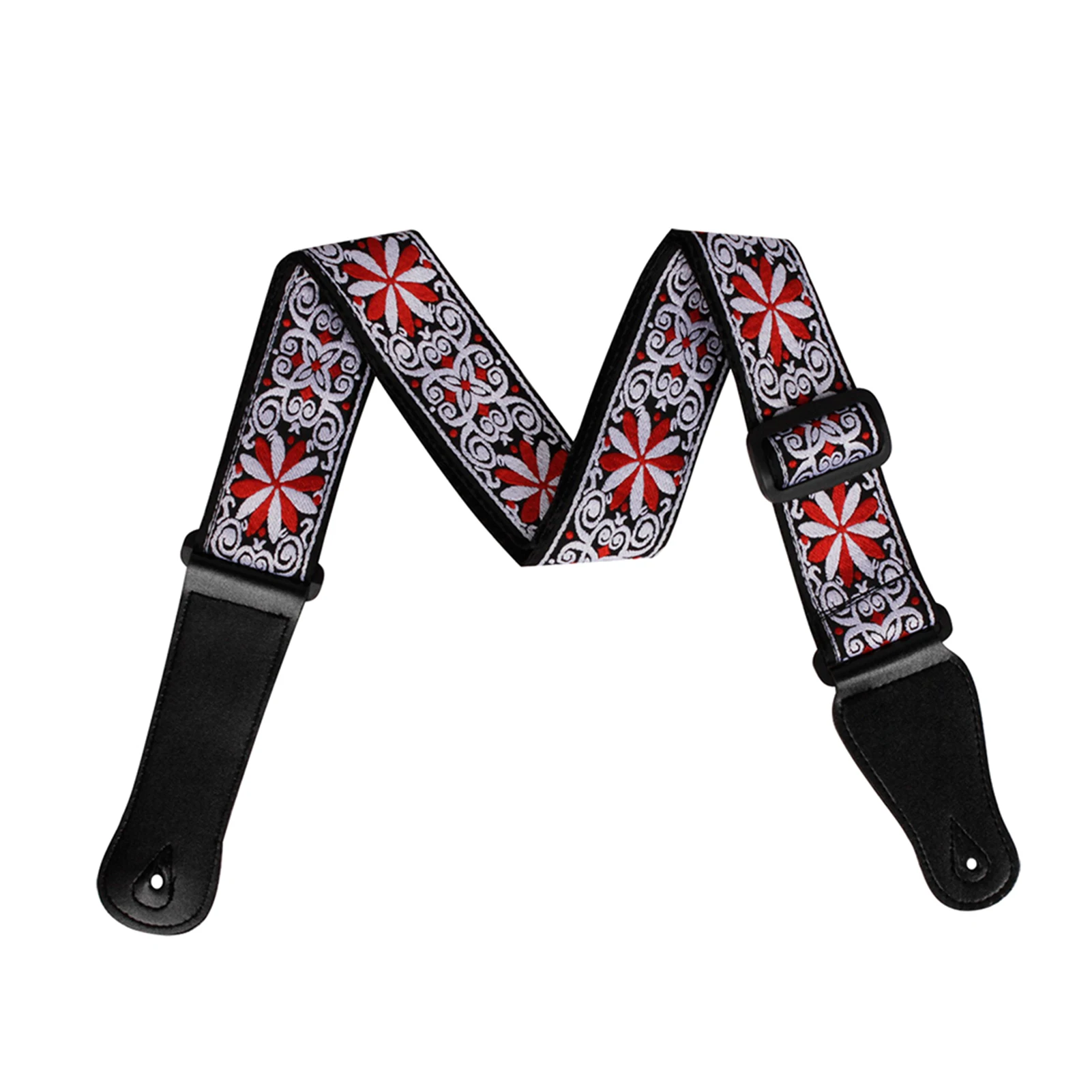 GS-02 حزام الغيتار قابل للتعديل التطريز الغيتار الأشرطة للقيثارات الكهربائية الصوتية باس الملحقات اضافية طويلة حزام الغيتار #1