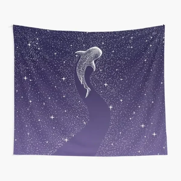 Star Eater Space From Dark Blue To Pur  Tapestry Mat Decoration Living Bedspread Printed Towel Beautiful Yoga Hanging Art Decor