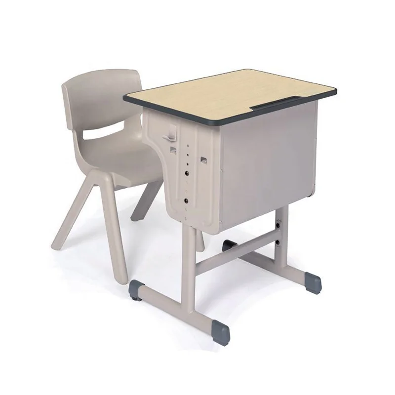 High Quality School Classroom Furniture Folding Student Study Table And Chair With Storage
