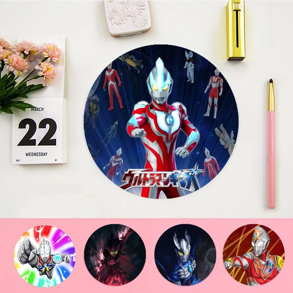 

Anime Japanese U-Ultraman Mousepad INS Tide Round Office Student Gaming Thickened Writing Pad Non-slip Cushion Mouse Pad for