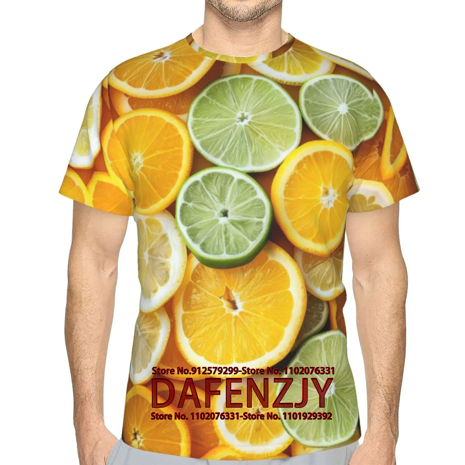 

Fruit T-Shirt 3D Printed Fashion Short-Sleeved Cool Shirt Round Neck Fashion Men's T-Shirt