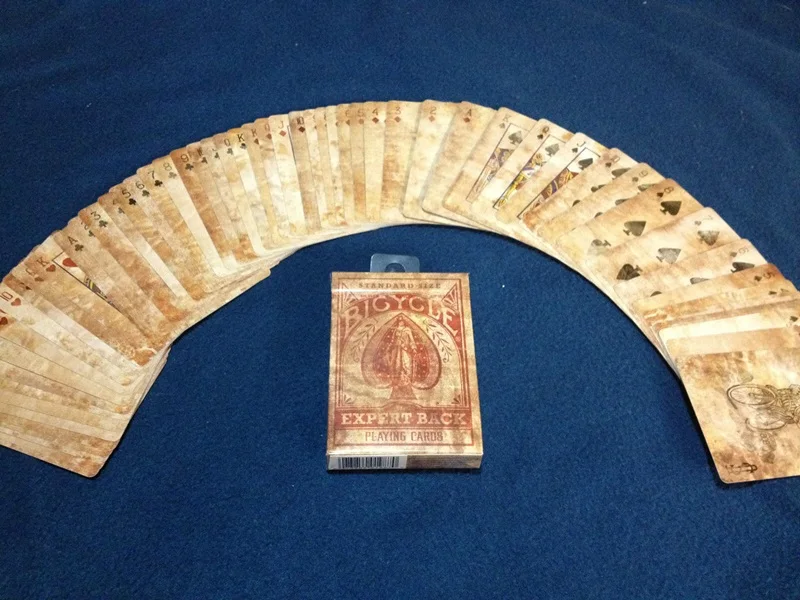 Ahli sepeda kembali bermain kartu Distressed Vintage Deck USPCC koleksi Poker hiburan