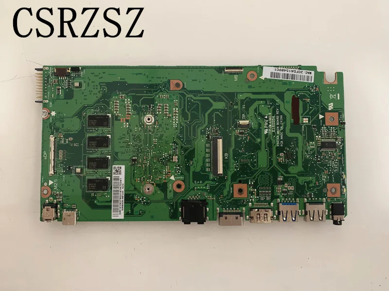 X541NA Moederbord Rev 2.1 Voor Asus X541 X541NA Laptop Moederbord N4200 Cpu Getest Ok