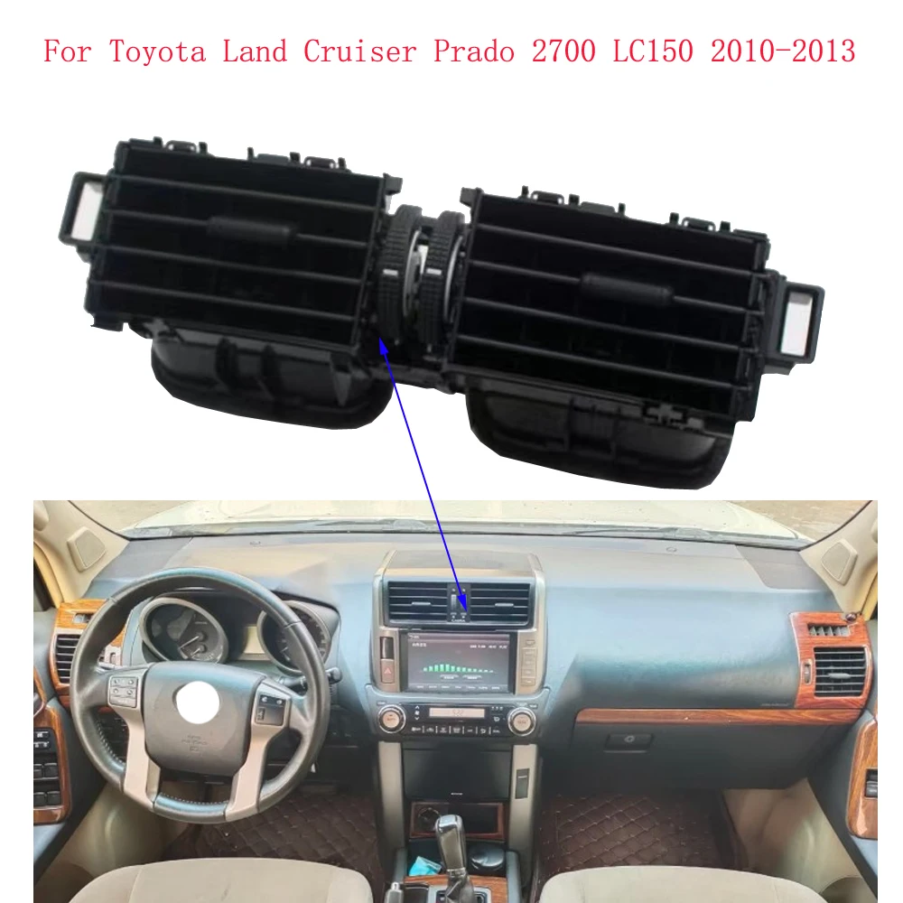 Автомобильное вентиляционное отверстие для Toyota Land Cruiser Prado 2700 LC150 2010-2013 LC150, воздуховыпускное отверстие на приборной панели Penal