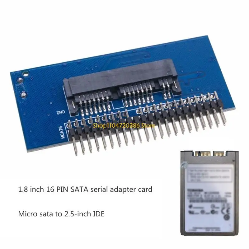 K0EA 2.5 Inch IDE to MSATA Adapter,44 pin IDE HDD Laptop Hard Drive MSATA Adapter,Convert Laptop IDE Hard Drive to Port