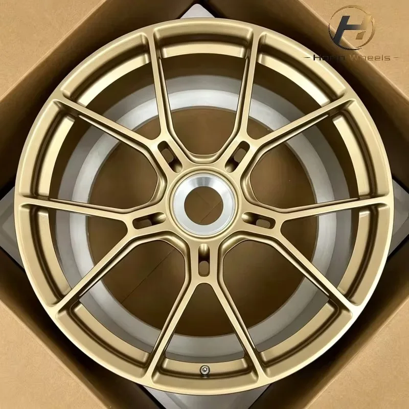 High-End Custom Forged Alloy Rims For Porsche Cayenne For Aston Martin DBX Satin Bronze 6 Split Spoke 18 19 20 21 Inch 5x114.3