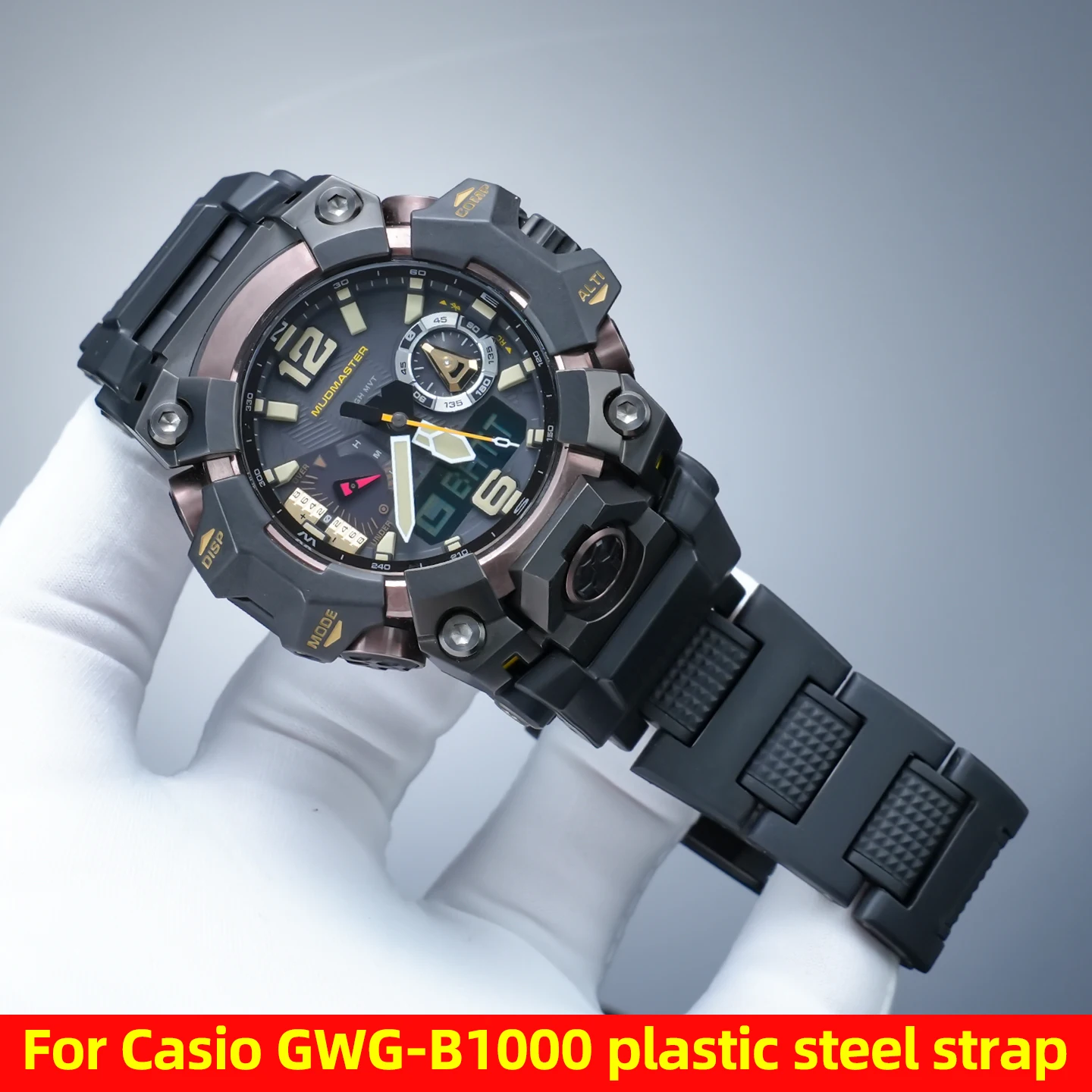 

Модифицированный пластиковый стальной ремешок для часов Casio G-SHOCK GWG-B1000, модный спортивный ремешок для мужчин, сменный браслет, аксессуары.
