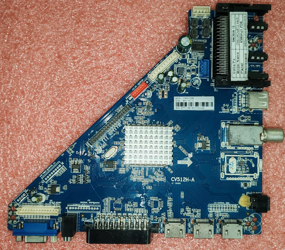 CV512H-A BH-15110 LED TV MOTHERBOARD V580HJ1-PD6 SCREEN WORKING GOOD  Physical photo