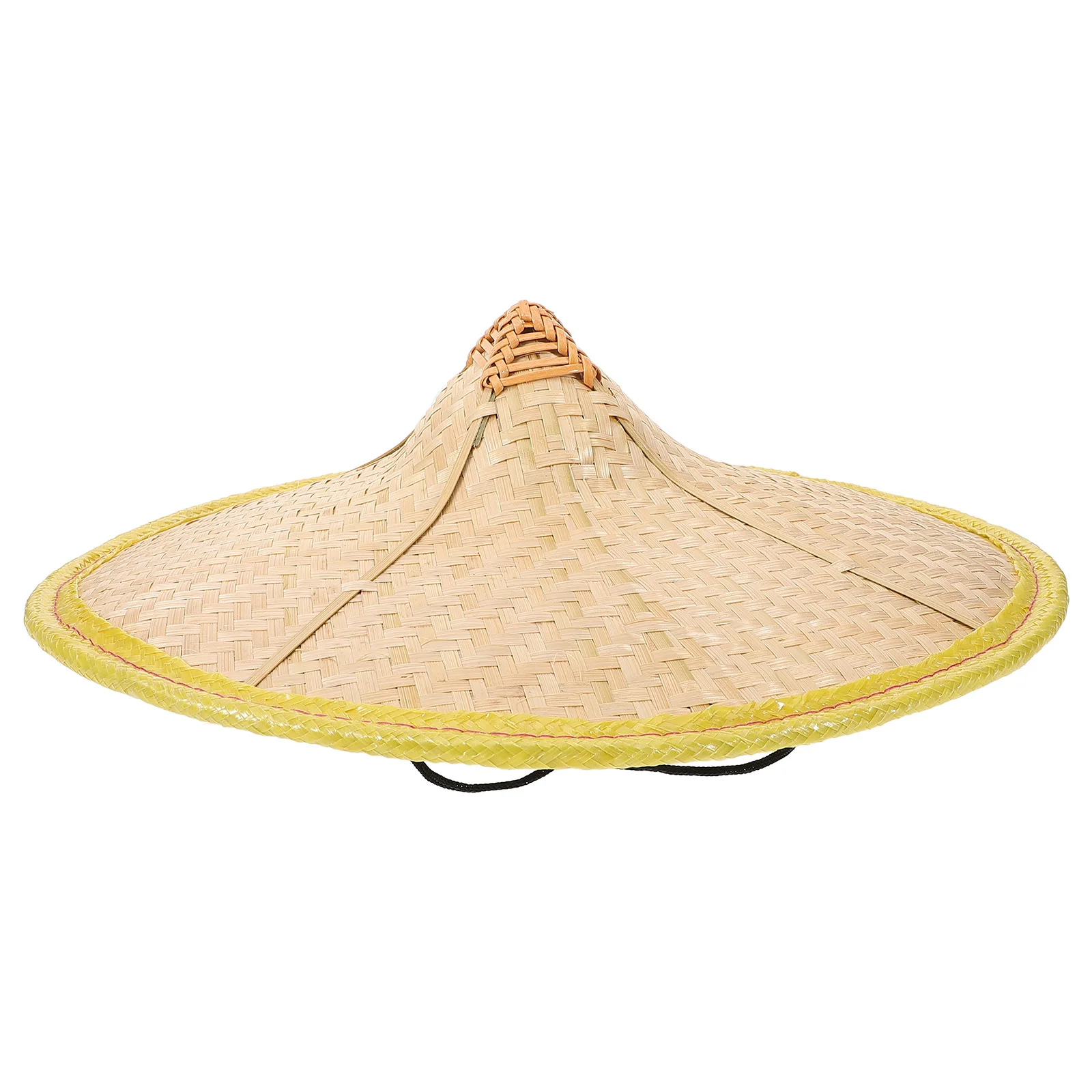 Bamboo Costume Supplies Weaving Hats Summer Cone Caps Home for Rain Proof Oriental Asian Adult Rice Child