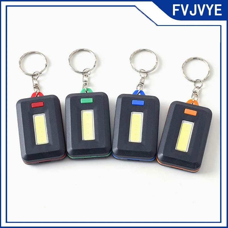 1/2/5pcs Portable Mini LED Keychain Key Chain Keyring Torch Light Lamp with Carabiner for Camping Hiking Fishing Keychain .A2
