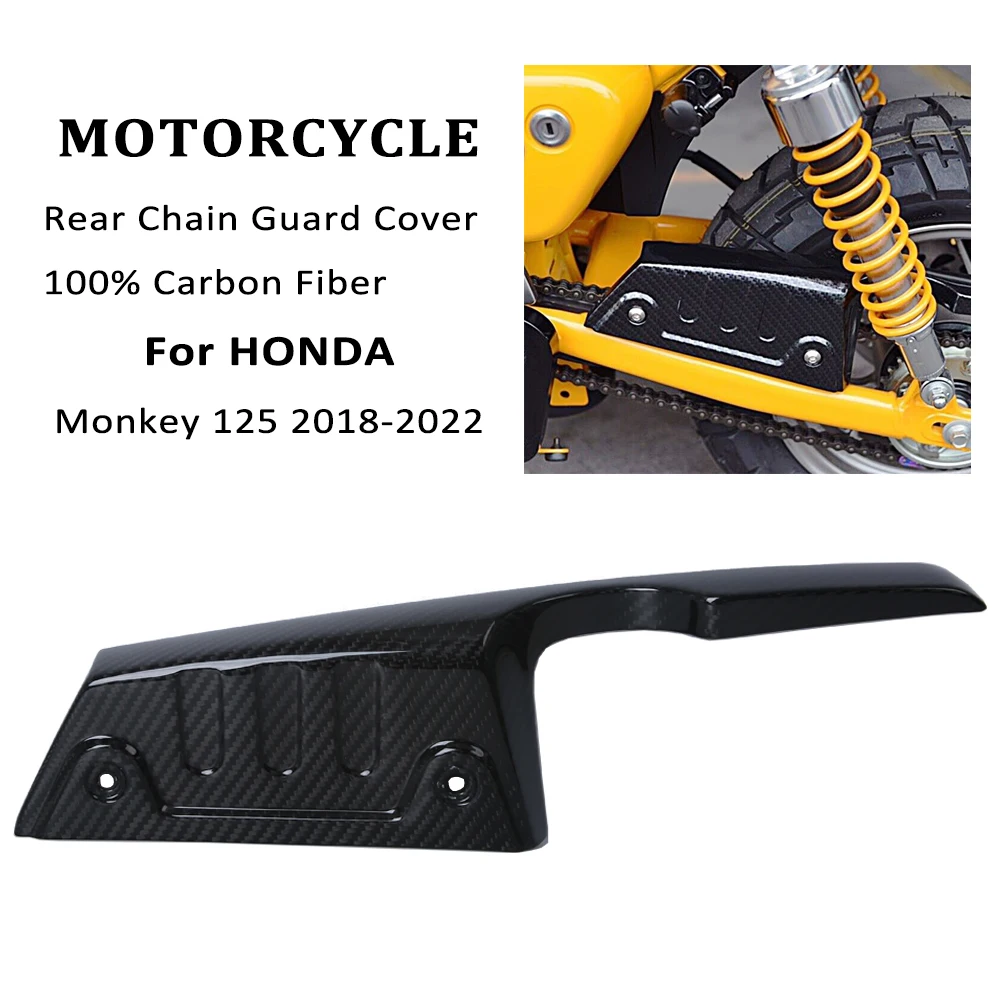 

Motorcycle Carbon Fiber Rear Chain Guard Mud Cover Fairing For Honda Monkey 125 Z125 Monkey125 2018 2019 2020 2021 2022 2023