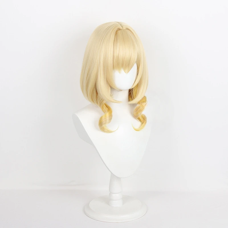 Game Honkai Star Rail Aglaea Cosplay Wig Adult Women Short Blonde Hair Heat Resistant Synthetic Wigs Halloween Accessories