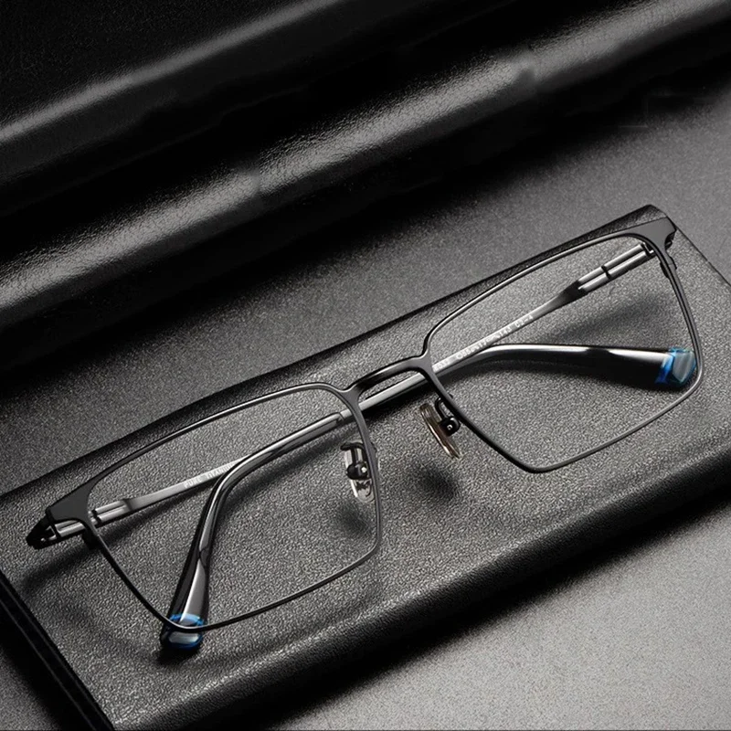 KUXA التيتانيوم نظارات رجل وصفة طبية العدسات النظارات البصرية قصر النظر مد البصر الرؤية التقدمية المسافة القارئ جودة العين #3