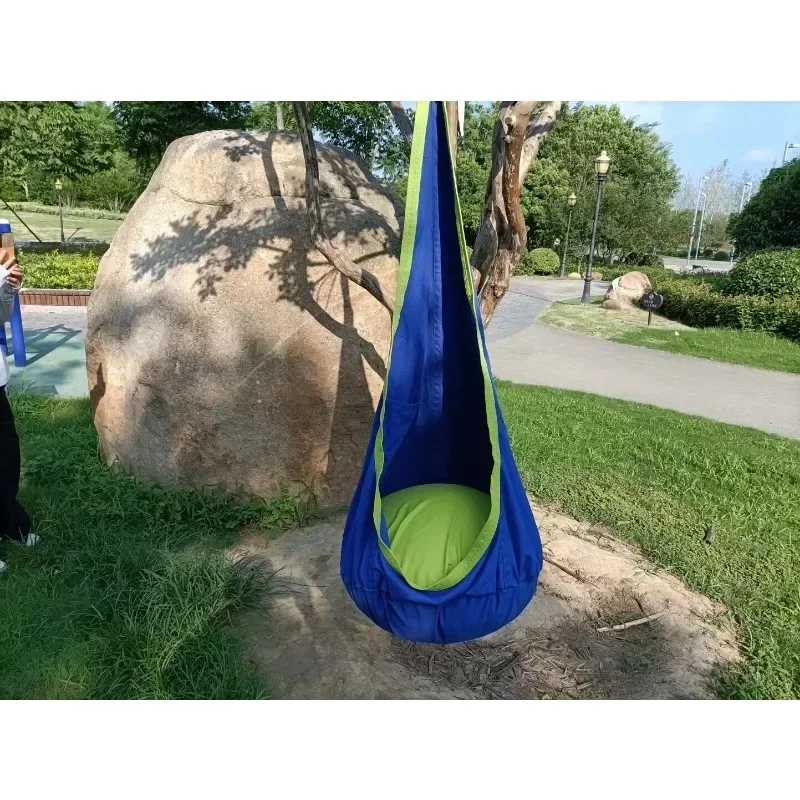Стул-качалка, детский гамак для отдыха с воздушной подушкой, удобный прочный нейлоновый материал, подвесное сиденье для дома и улицы, детские игрушки