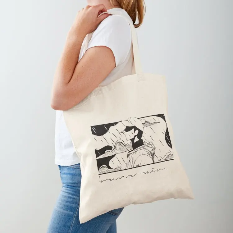 

RM mono; forever rain Tote Bag Canvas large size bags shopping trolley bag supermarket folding bag