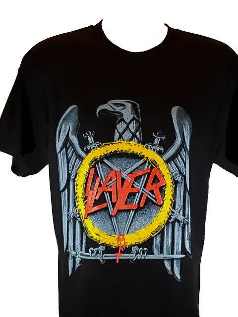 SLAYER - SILVER EAGLE - NEW Band Merch Black T-shirt