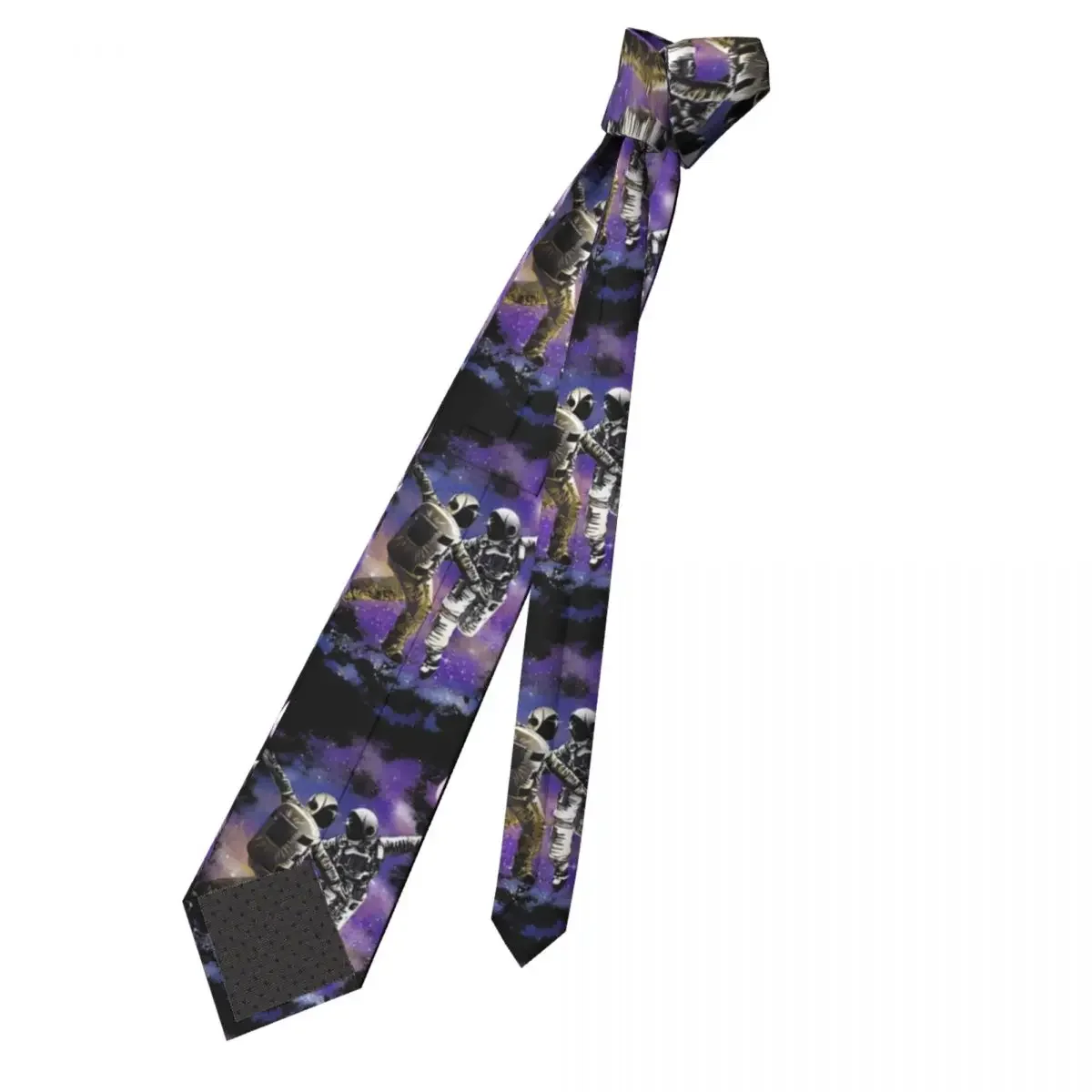 La La Space Astronaut Men Women Necktie Fashion Polyester 8 cm Wide Space Lover Neck Ties for Men Accessories Gravatas Wedding