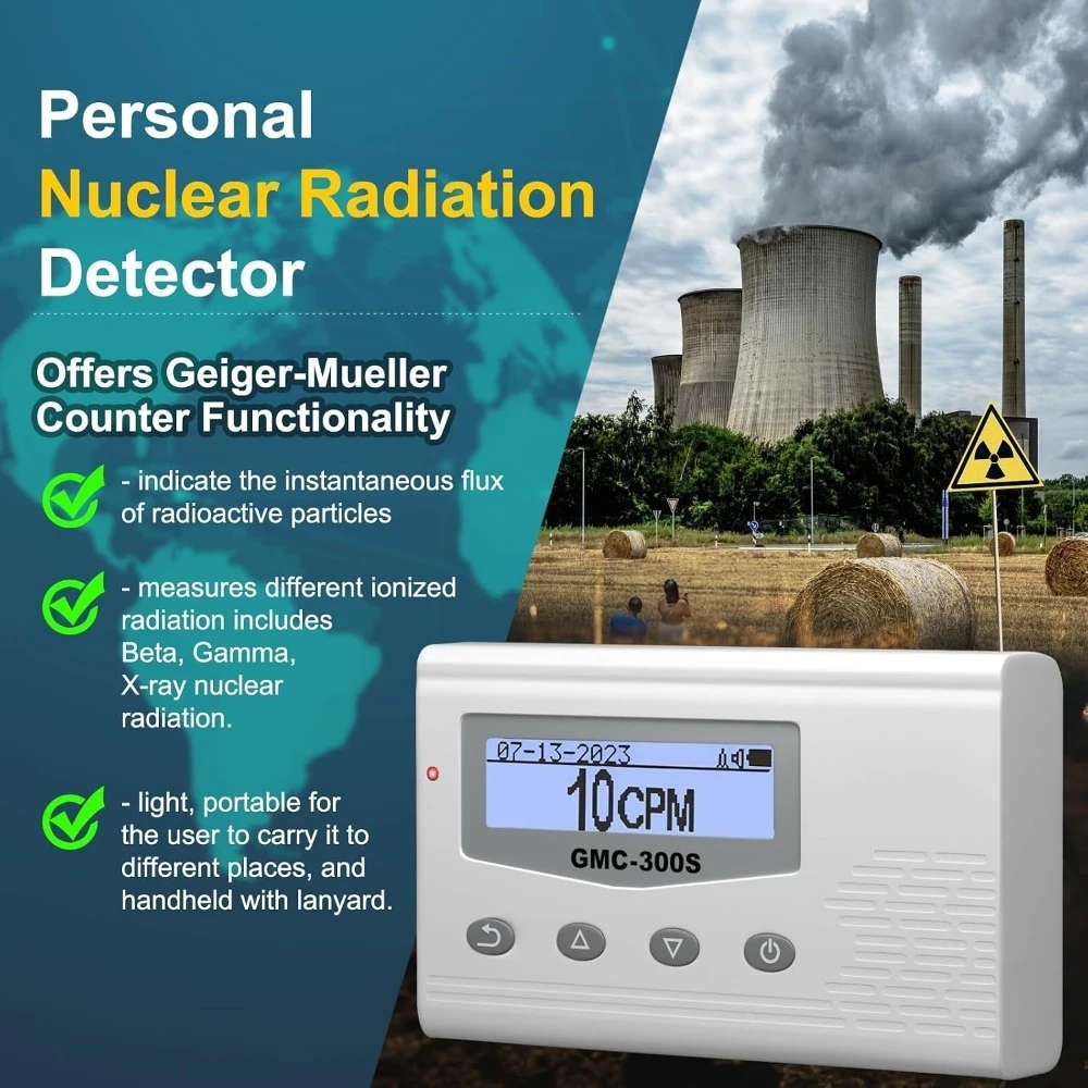 GMC-300S Digital Nuclear Radiation Detector Meter Geiger Counter Radiation Dosimeter