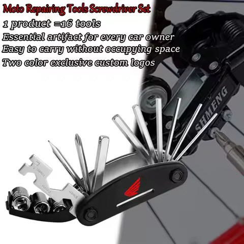 For Honda CBR 600RR CBR1000RR CB500X CB500F CB650R CBR650R CB1100 CBR 900RR Motorcycle CNC Multi Tool Repair Screw Driver Set