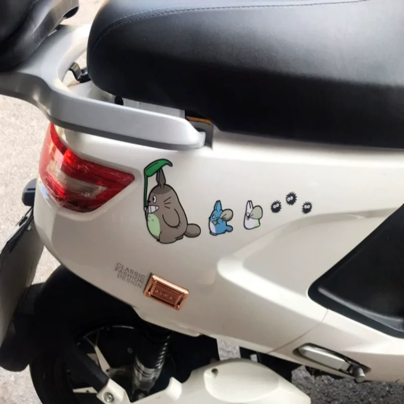 Totoro car sticker car body helmet personality creative cute waterproof change decorative fashion car sticker view 3
