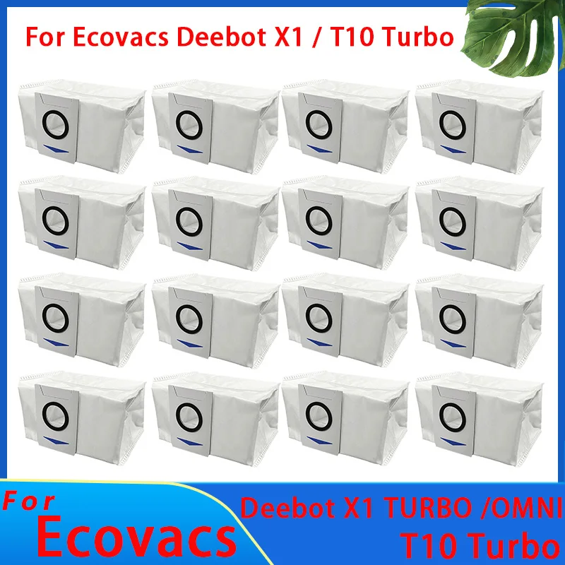 Peças Saco de pó para Ecovacs Deebot, Sacos Aspirador, Pano Escova Principal, Acessórios do Filtro HEPA, Deebot T10 Omin, TURBO X1