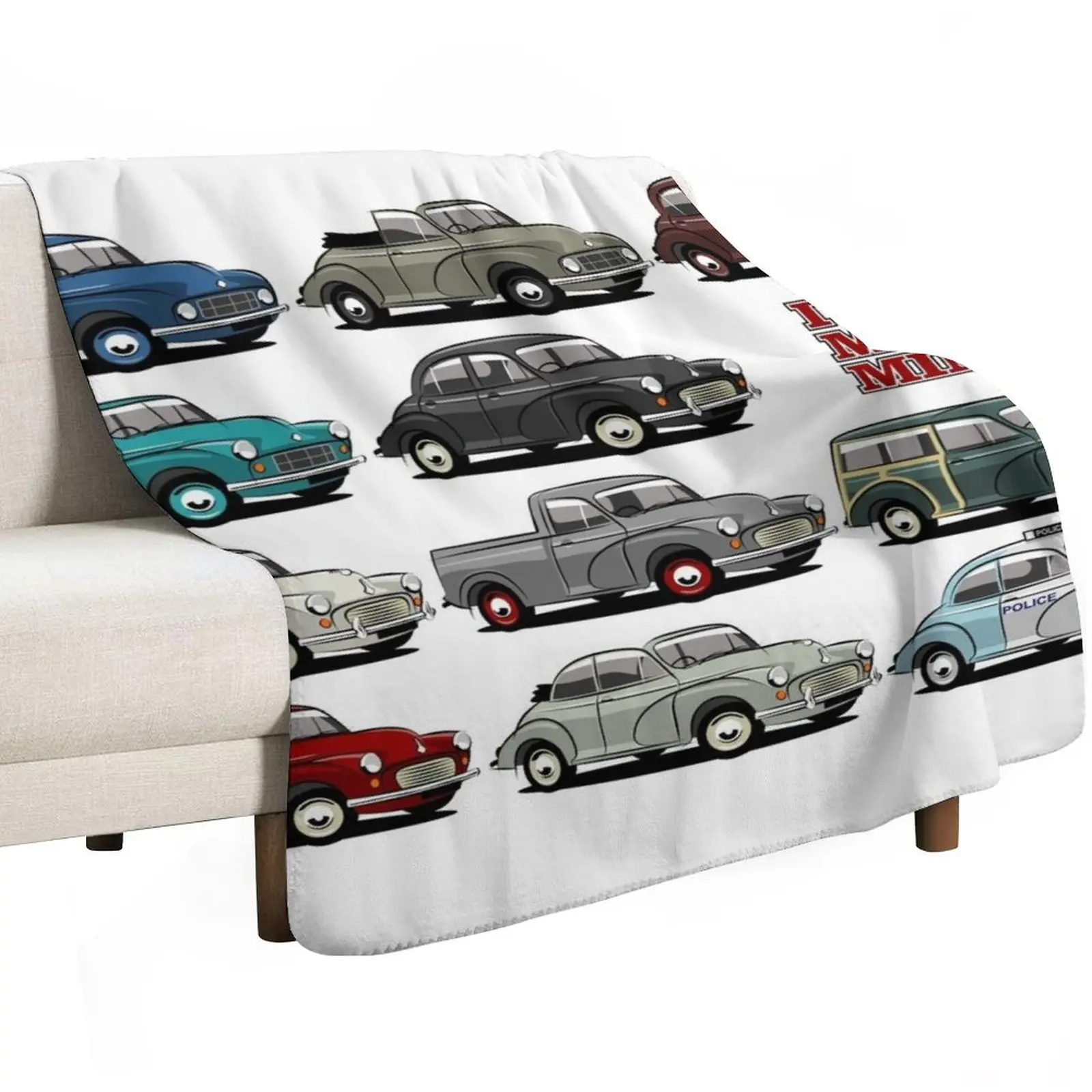 Morris Minor evolution Throw Blanket Sofa Throw Picnic Bed Fashionable Soft Plaid Thin Hair Blankets